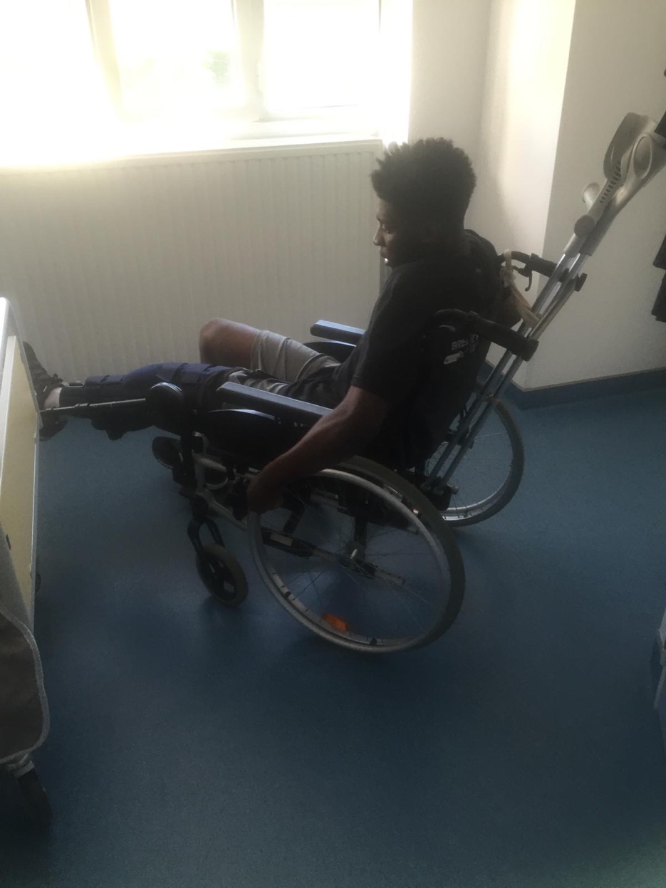 Mathieu Nzita en rééducation